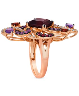 Crazy Collection&reg; Multi-Gemstone Swirling Statement Ring (8-1/4 ct. t.w.) in 14k Rose Gold