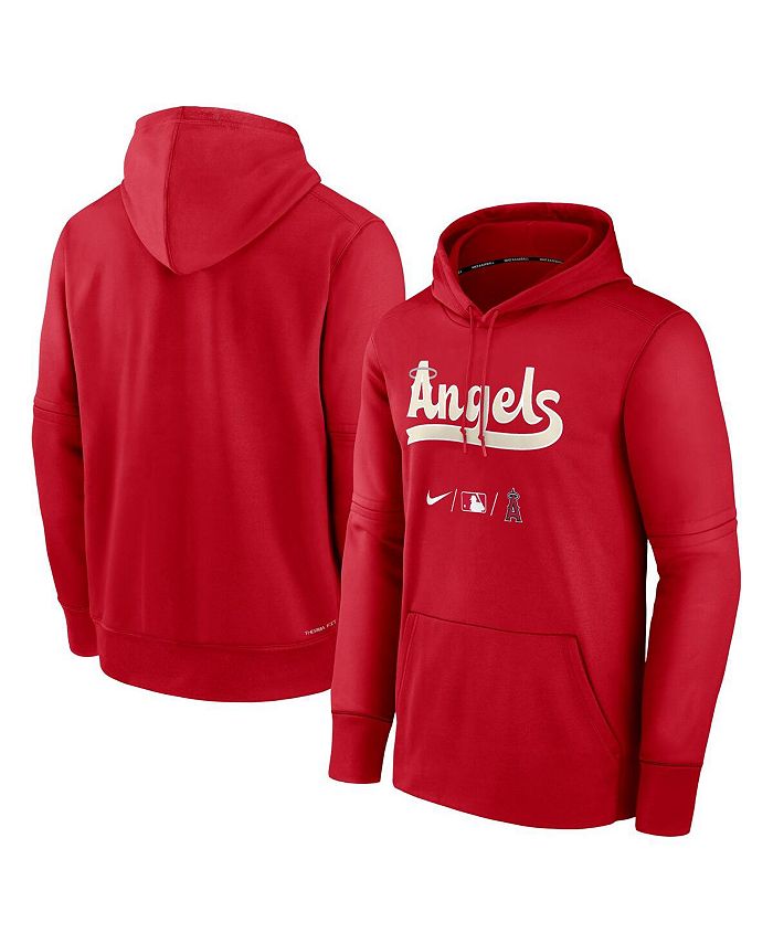 Nike Men's Red Los Angeles Angels 2022 City Connect Authentic Collection  Therma Performance Pullover Hoodie - Macy's