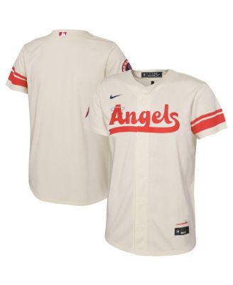 Toddler Boys and Girls Cream Los Angeles Angels City Connect Replica Jersey