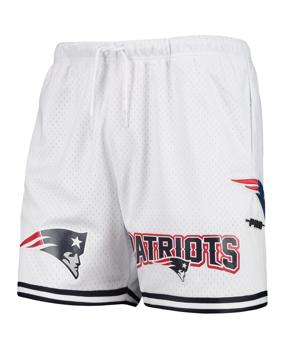 Shop Pro Standard Men's  White New England Patriots Mesh Shorts