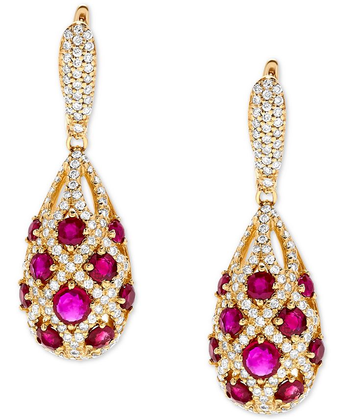 Macys sales ruby earrings
