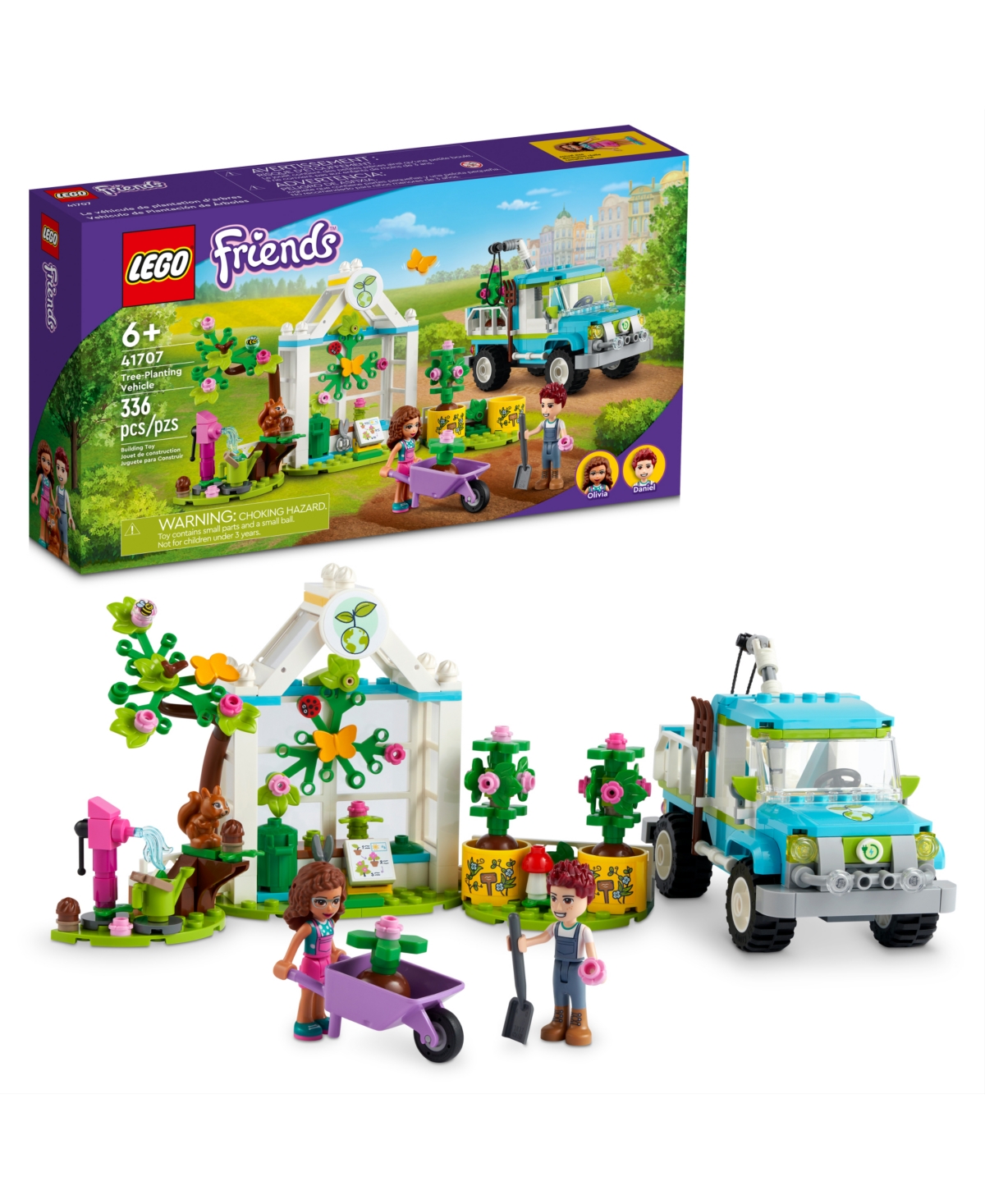 Lego Kids' Friends Tree-planting Vehicle 41707 Building Set, 336 Pieces In No Color