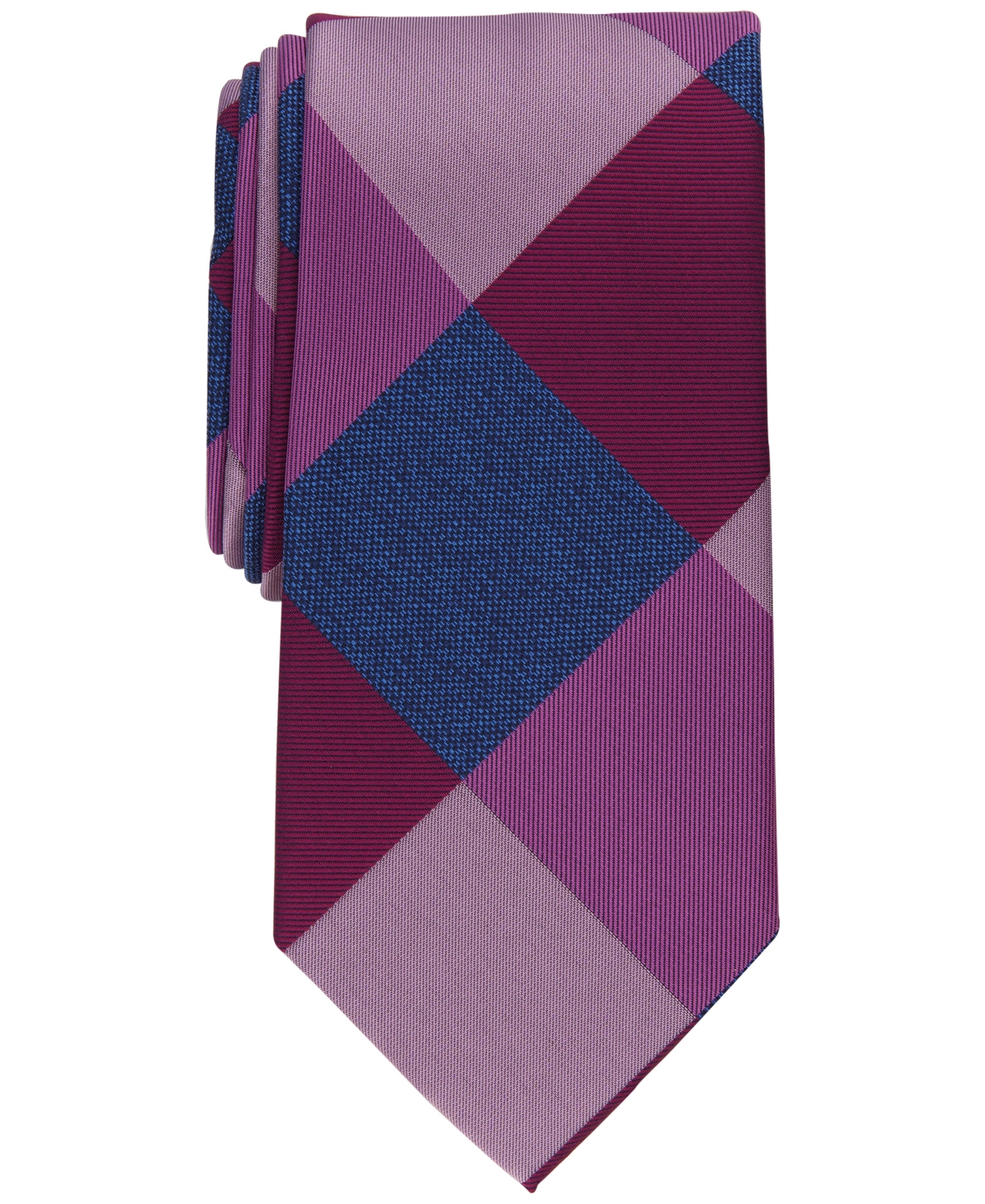 Perry Ellis Men's Holbrook Classic Check Tie In Pink