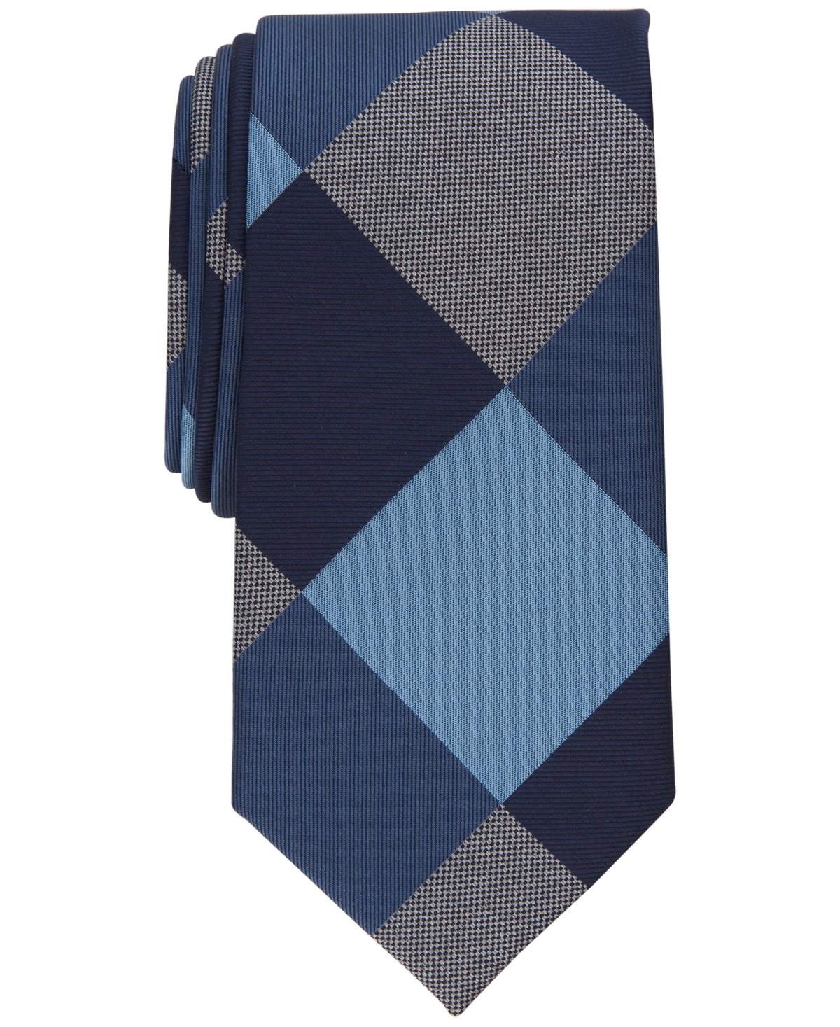 Perry Ellis Men's Holbrook Classic Check Tie In Navy
