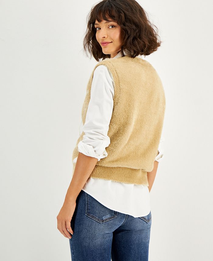 Crave Fame Juniors' Soft Argyle Preppy Sweater Vest Macy's