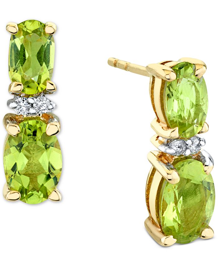 Macy's peridot earrings hot sale