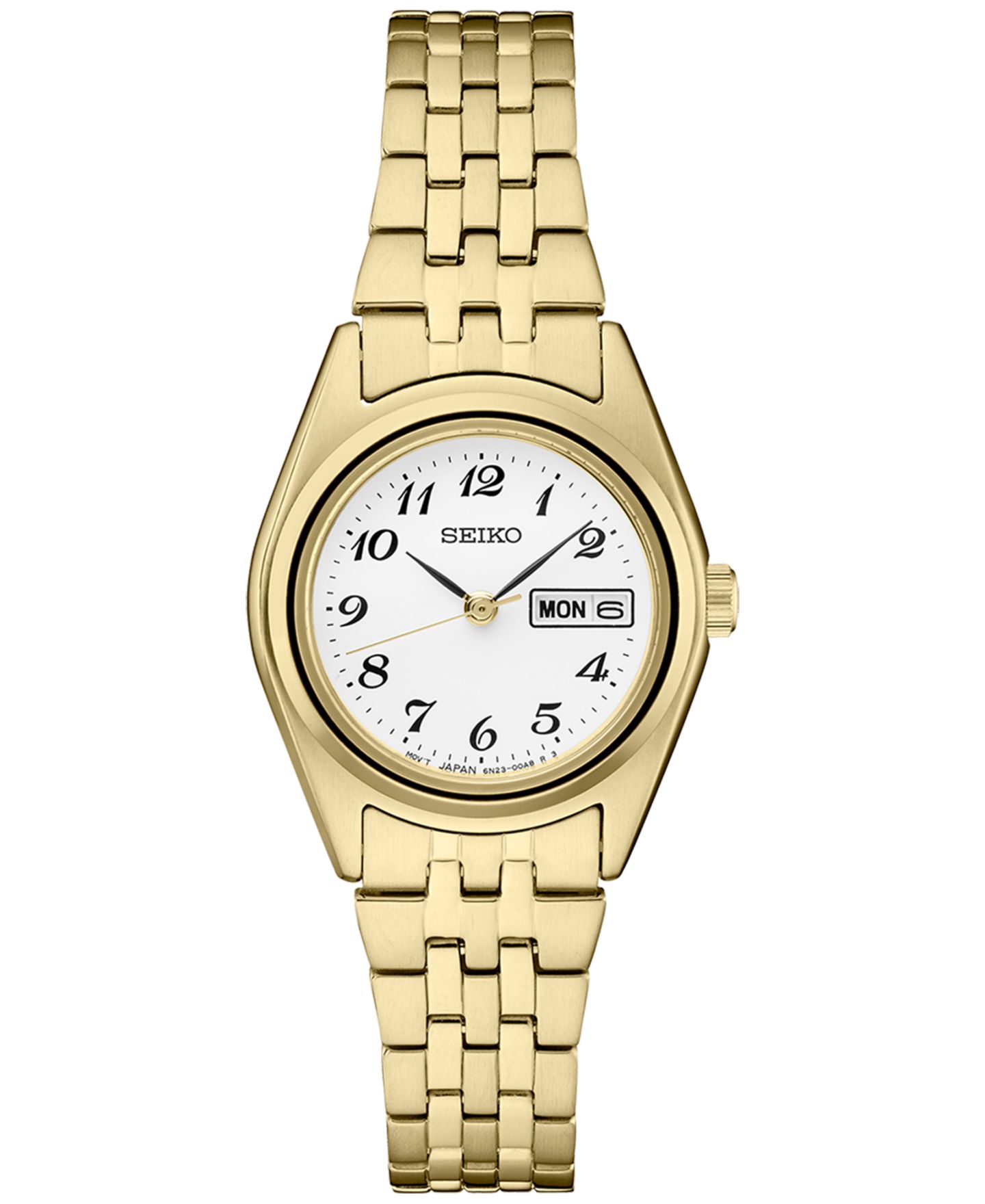 Женские часы Seiko Analog Essentials Gold-Tone Stainless Steel Bracelet Watch 25mm — фото 1