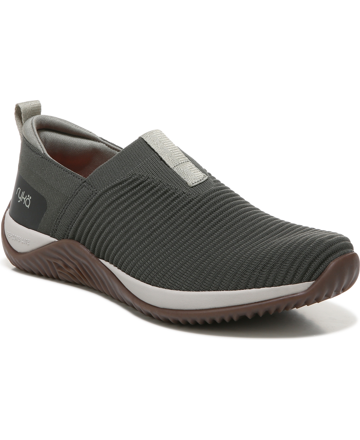 Shop Ryka Women's Echo Knit Slip-on Sneakers In Alpine Green Fabric