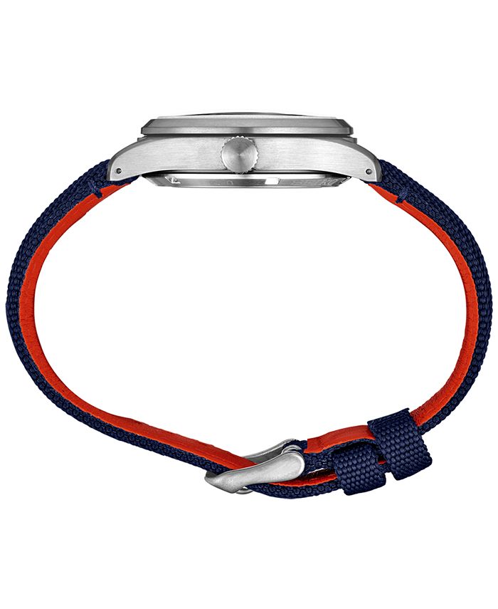 Seiko Men's Automatic 5 Sports Blue Nylon Strap Watch 39mm Macy's