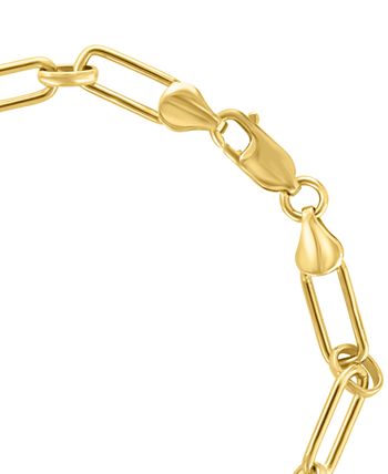 EFFY Collection - Men's Polished Link Bracelet in 14k Gold-Plated Sterling Silver
