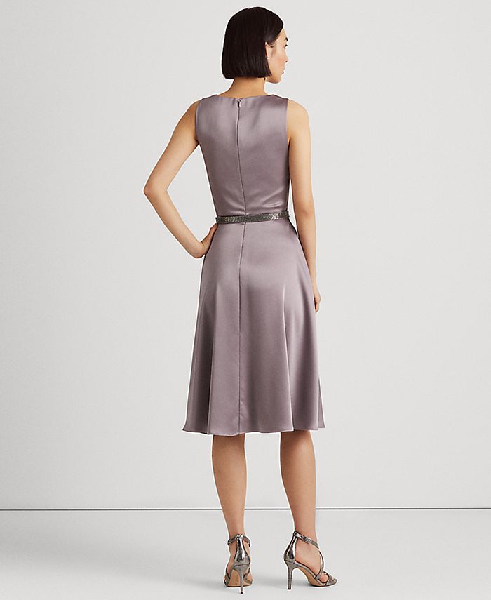 Lauren ralph lauren charmeuse halter dress Clearance