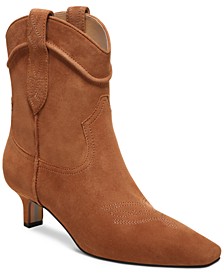 Women's Taryn Kitten-Heel Western Booties