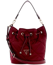 Little Bay Quilted Drawstring Bucket Bag