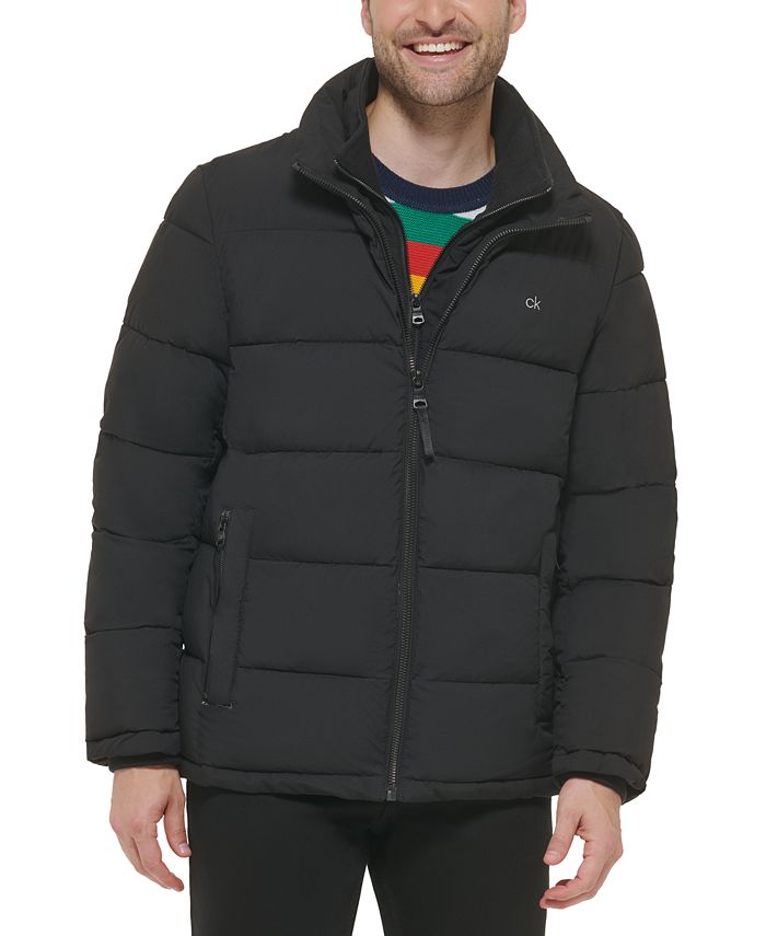 Calvin Klein Men's Puffer With Set In Bib Detail, Created for Macy's &  Reviews - Coats & Jackets - Men - Macy's