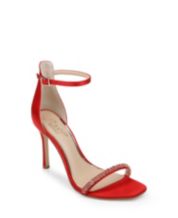 Red sandal pumps discount