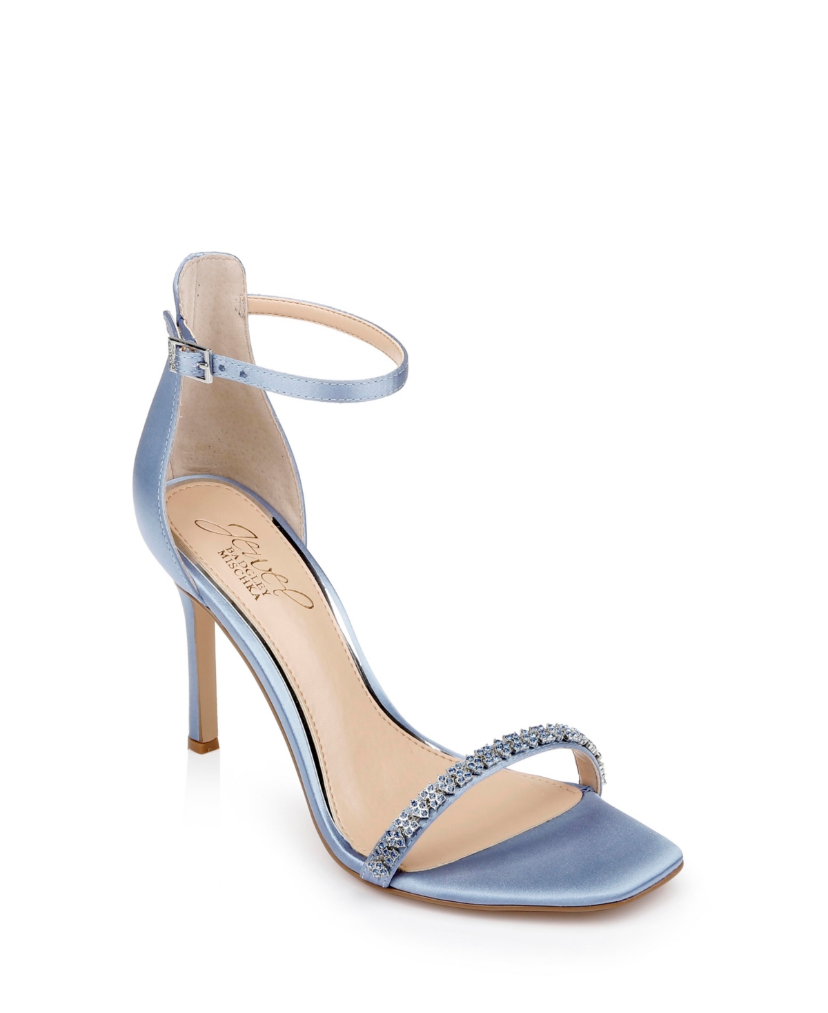 Women's Adriane Two Piece Stiletto Evening Sandals - Silver Glitter