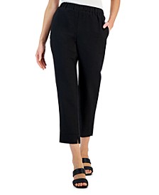 Women's Linen Blend Pull-On Pants, Created for Macy's