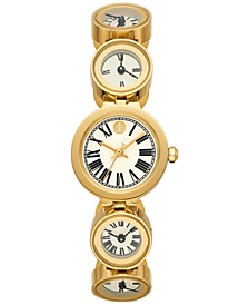 Women's The Clock Gold-Tone Stainless Steel Bracelet Watch 25mm