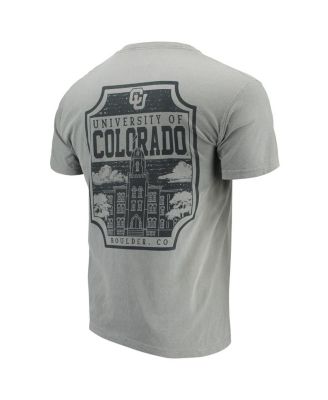 Men's Gray Colorado Buffaloes Comfort Colors Campus Icon T-shirt