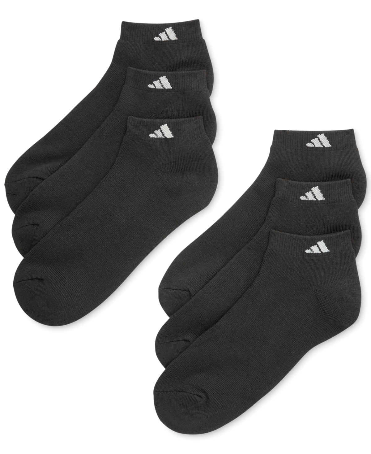 adidas Mens Cushioned Athletic 6-Pack Low Cut Socks
