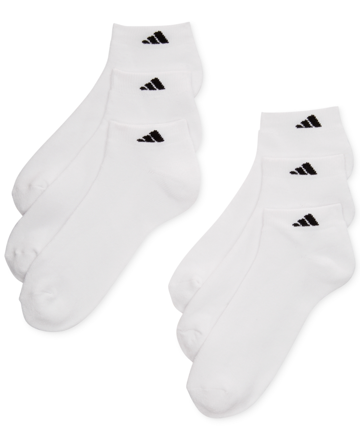 adidas Mens Cushioned Athletic 6-Pack Low Cut Socks