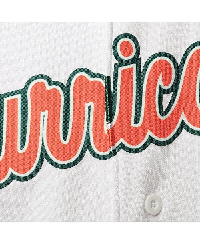 adidas Men's White Miami Hurricanes Replica Baseball Jersey - Macy's