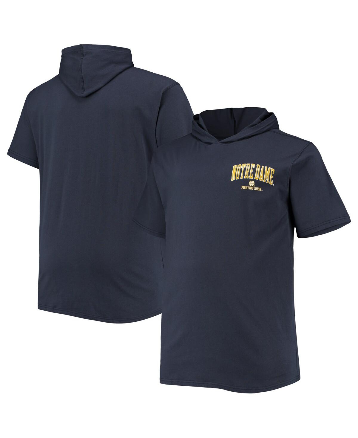 Profile Men's Navy Notre Dame Fighting Irish Big And Tall Team Hoodie T-shirt