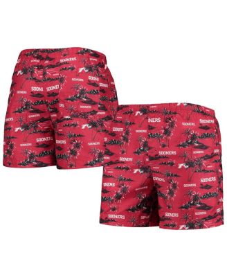 Men's Crimson Oklahoma Sooners Island Palm Swim Trunks