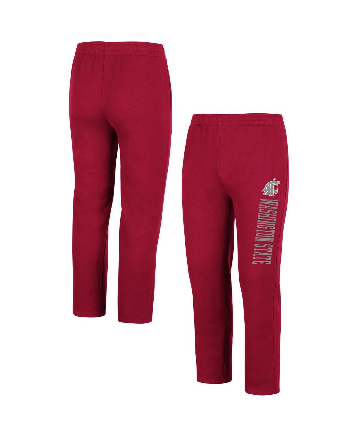 Men's Colosseum Crimson Washington State Cougars Fleece Pants - Crimson