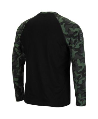 Men's Black, Camo Minnesota Golden Gophers Big and Tall OHT Military-Inspired Appreciation Raglan Long Sleeve T-shirt
