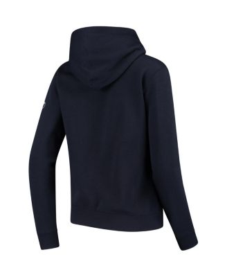 Women's Stadium Athletic Navy BYU Cougars Arched Name Full-Zip Hoodie