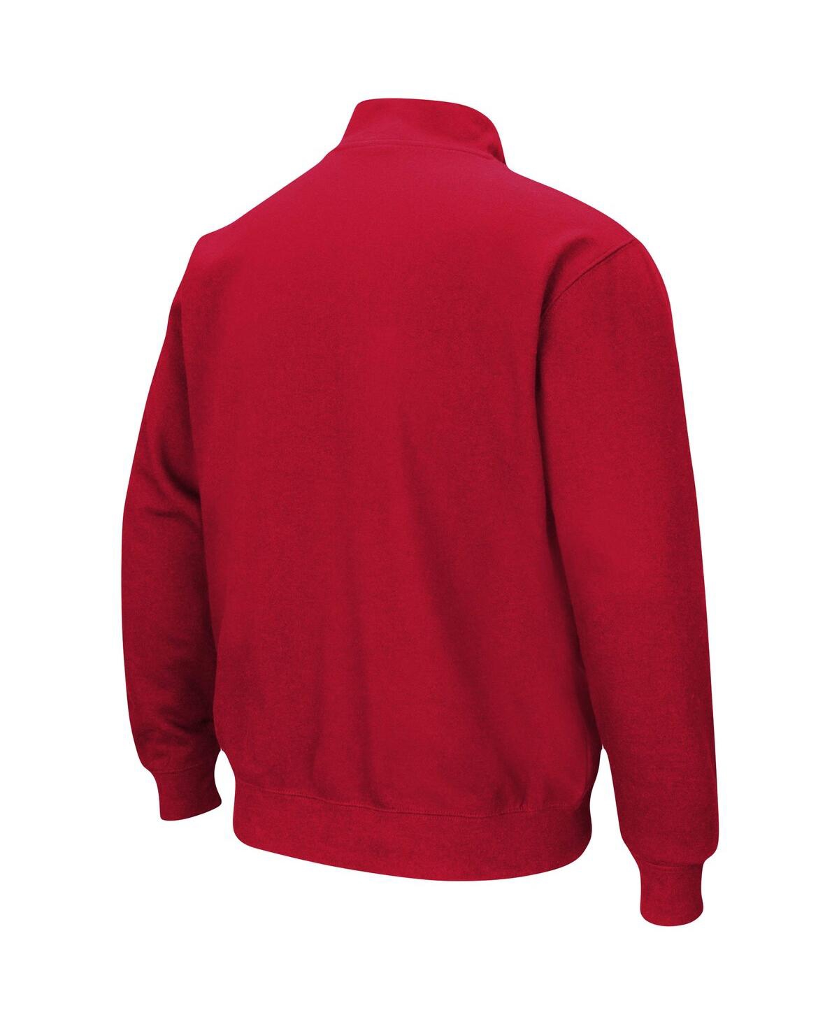 Colosseum Red Miami University Redhawks Tortugas Logo Quarter-zip Jacket In Red