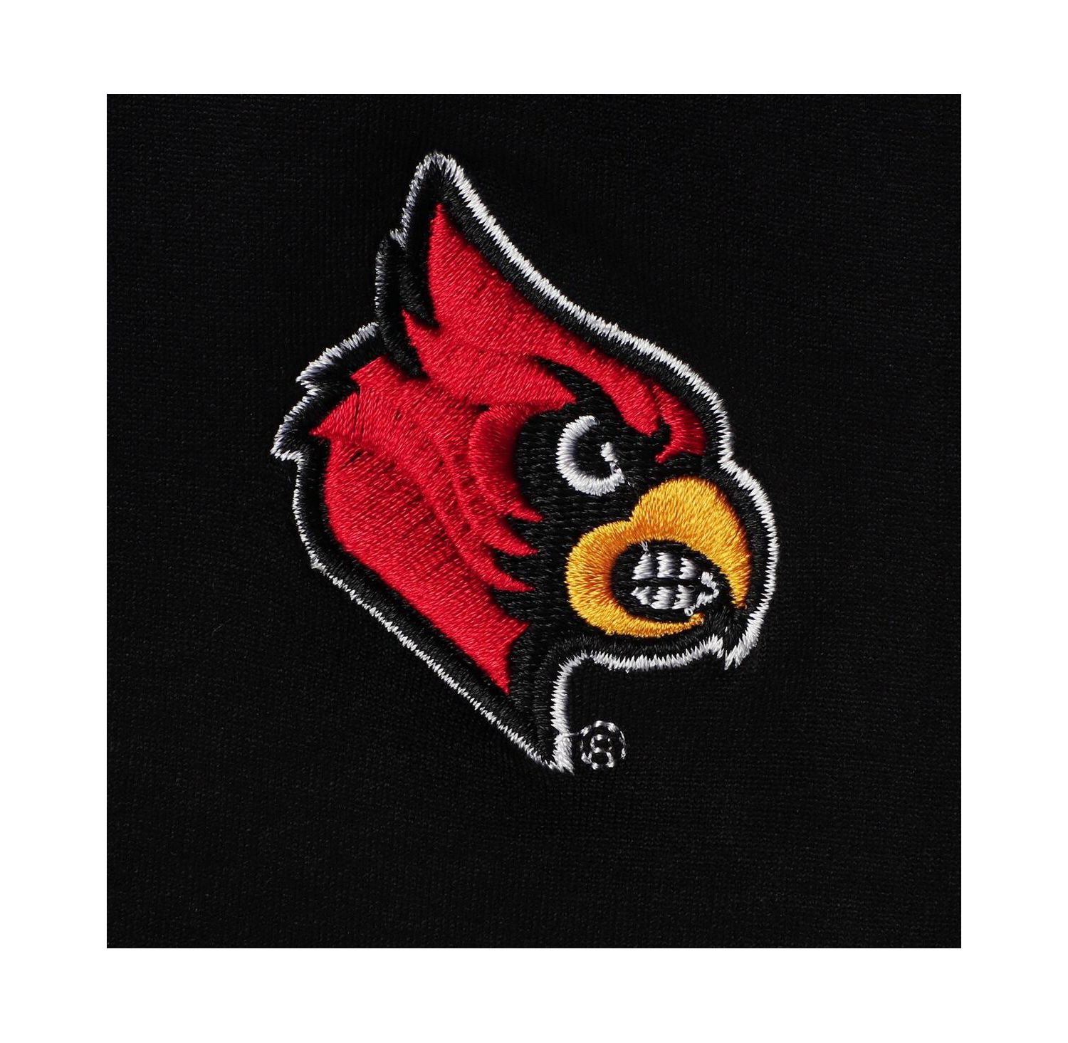 Women's Black Louisville Cardinals Fleece Leggings