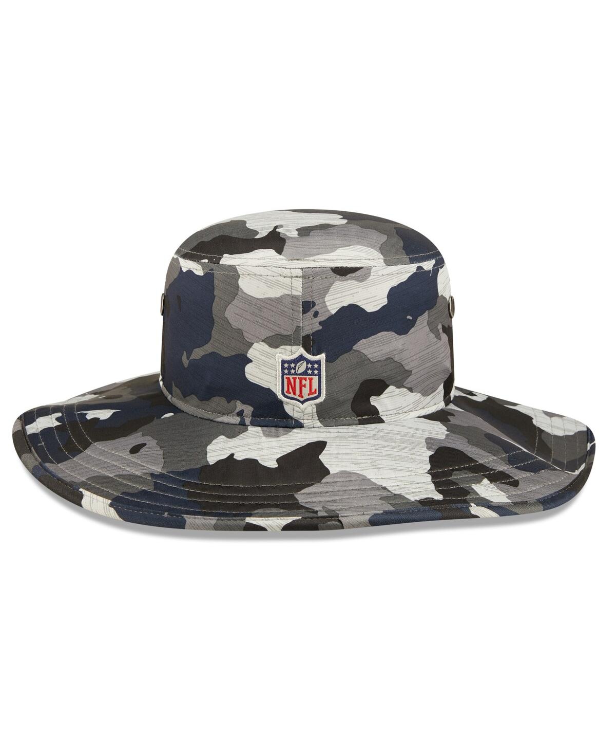 New Era Men's  Camo New England Patriots 2022 Nfl Training Camp Official Panama Bucket Hat In Camo