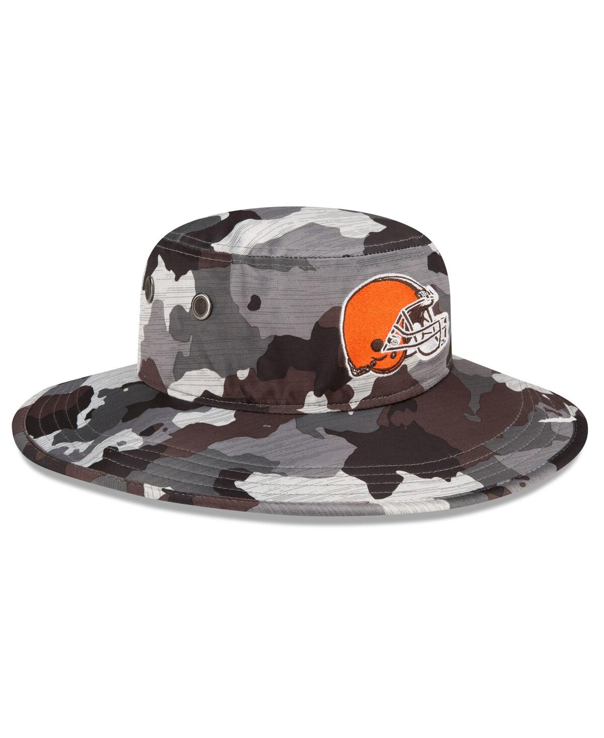 New Era Camo Cleveland Browns 2022 Nfl Training Camp Official Panama Bucket Hat In Camo