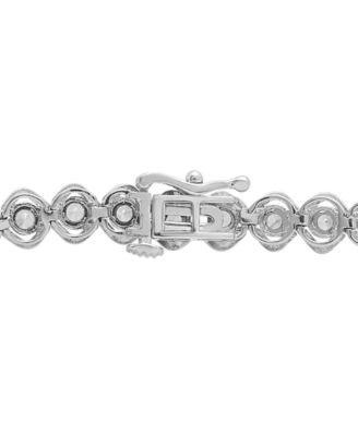 Diamond Twist Link Tennis Bracelet (1 ct. t.w.) in 10k White or 10k Yellow Gold, Created for Macy's