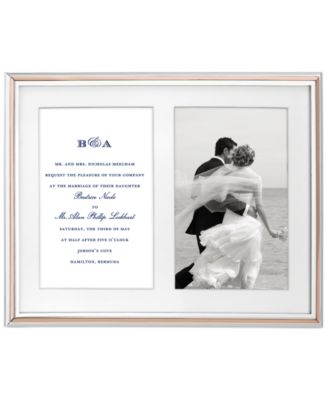 kate spade new york Rosy Glow Double Invitation Frame - Macy's