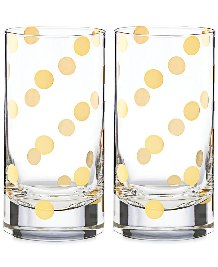 Kate spade top highball glasses