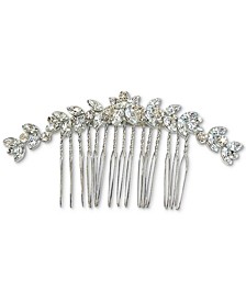 Silver-Tone Crystal Flower Hair Comb, Created for Macy's