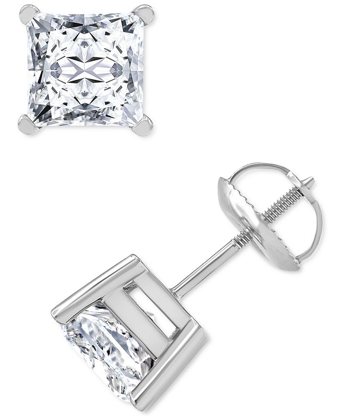 Macy's Diamond Earrings (3 ct. t.w.) in 14k White Gold Macy's