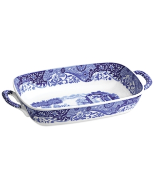 Spode Blue Italian Handled Serving Dish