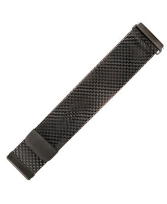 Black Stainless Steel Mesh Band designed for Fitbit Versa, Versa 2 and Versa Lite