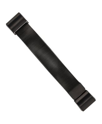 Black Stainless Steel Mesh Band designed for Fitbit Charge 2