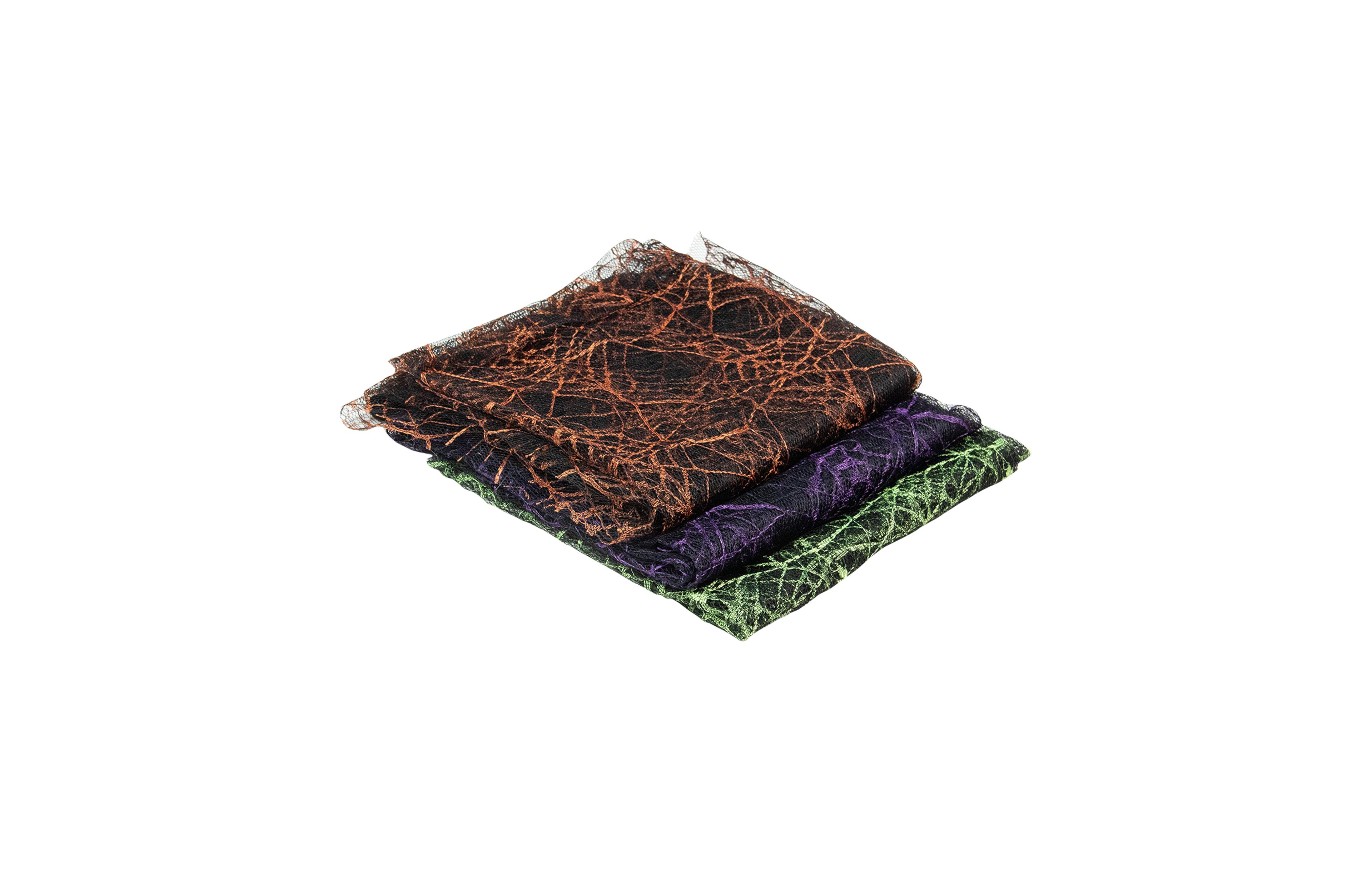 Spider Web 3 Piece Halloween Decorations Set, 6'