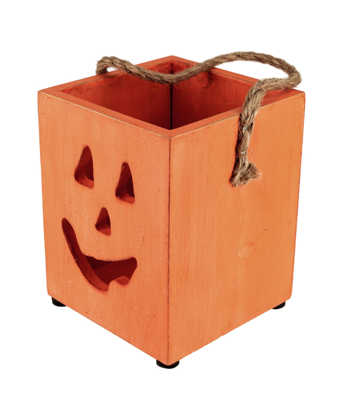 Small Wood Jack-o-Lantern Halloween Candle Lantern,