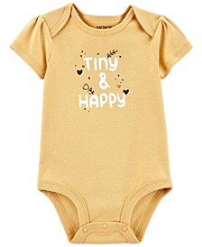 Baby Girls Tiny and Happy Collectible Short Sleeves Bodysuit