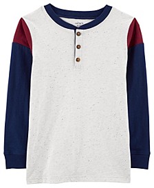 Little Boys Long-Sleeve Pullover Henley Shirt