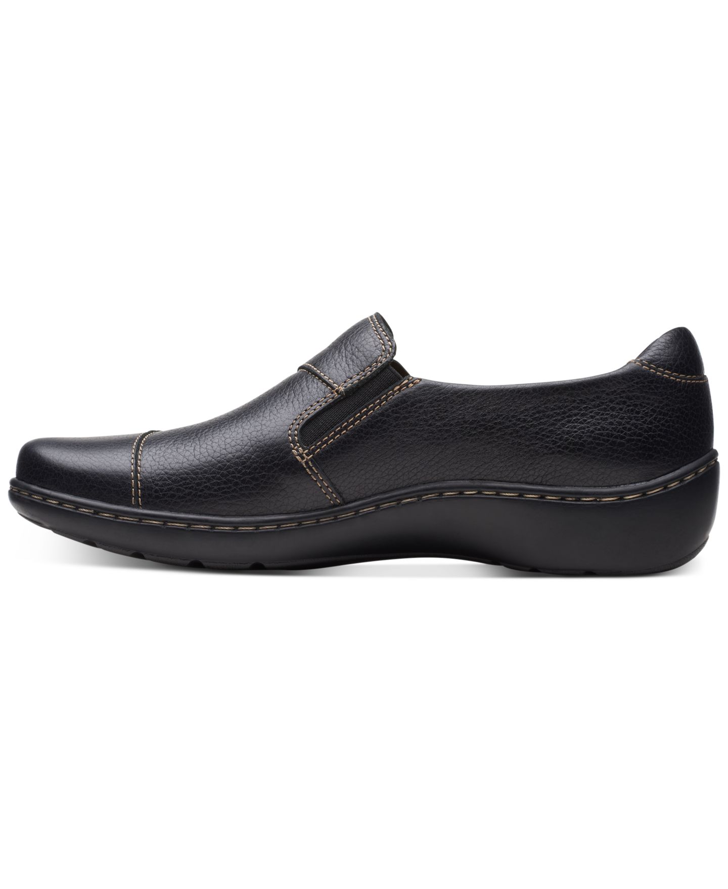Женские балетки Clarks Cora Harbor на молнии, цвет: Чёрный — фото 2