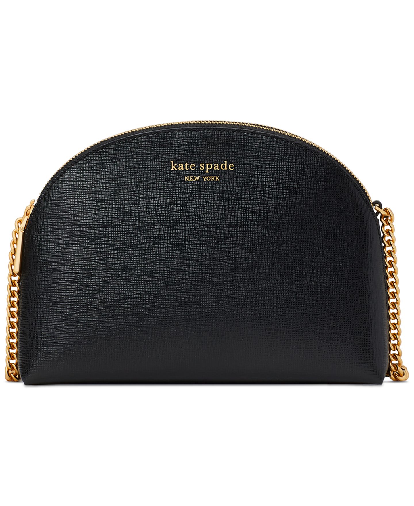 Женская сумка Kate Spade New York Morgan Mini Leather Dome Crossbody, цвет: Чёрный — фото 1