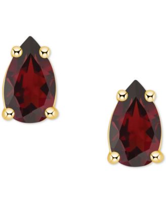 Garnet Pear Stud Earrings (1/2 ct. t.w.) in 14k Gold